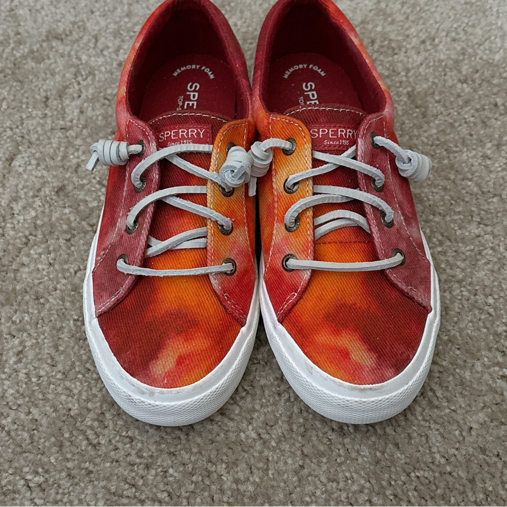 Sperry Kids Red and Orange Casual Shoes